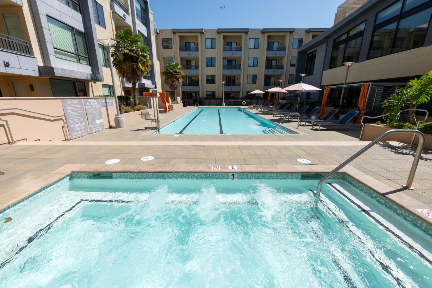 Apartments in Foster City CA-One Hundred Grand Pool  and Spa